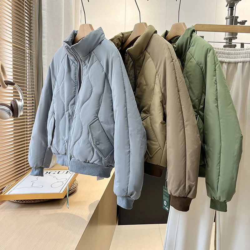 Теплое стеганое хлопковое пальто Jaet с ромбовидным узором и воротником-стойкой, длинное пальто для женщин без бренда, осень 2023 г.
Теплое стеганое хлопковое пальто Jaet с ромбовидным узором и воротником-стойкой, длинное пальто для женщин без бренда, осень 2023 г.