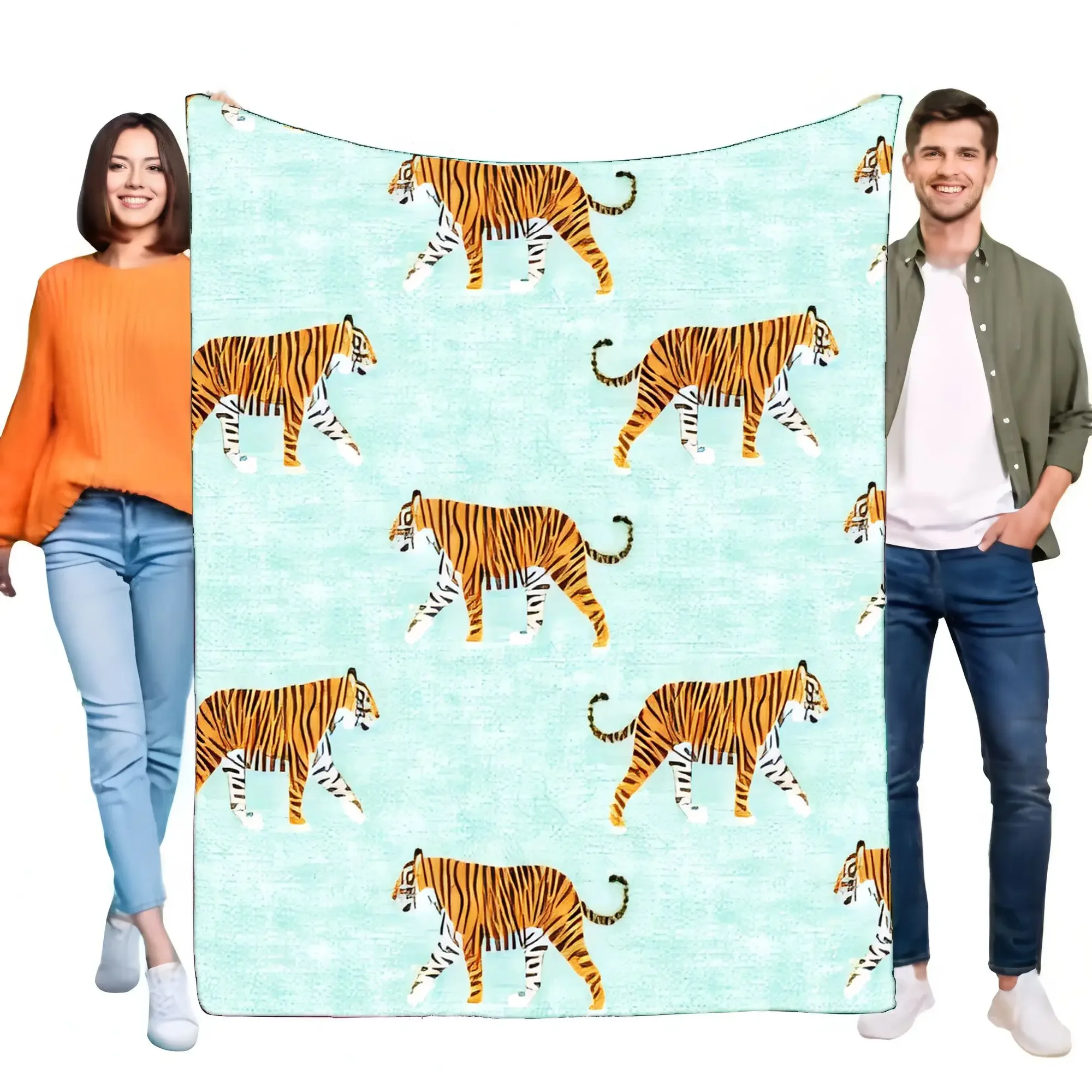 Soft Tiger Pattern Blanket for Kids and Adults, Cozy Lightweight Throw Perfect for Bed Sofa, Great Gift for Birthday or Home Déc
Soft Tiger Pattern Blanket for Kids and Adults, Cozy Lightweight Throw Perfect for Bed Sofa, Great Gift for Birthday or Home Déc