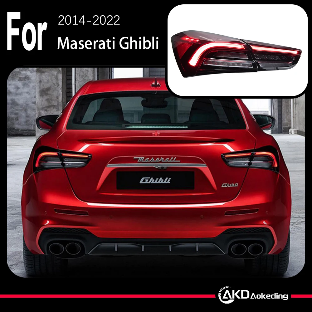 Модель автомобиля AKD для Maserati Ghibli, светодиодный задний фонарь 2014-2022, светодиодный задний фонарь с динамическим сигналом, автомобильные аксессуары
Модель автомобиля AKD для Maserati Ghibli, светодиодный задний фонарь 2014-2022, светодиодный задний фонарь с динамическим сигналом, автомобильные аксессуары