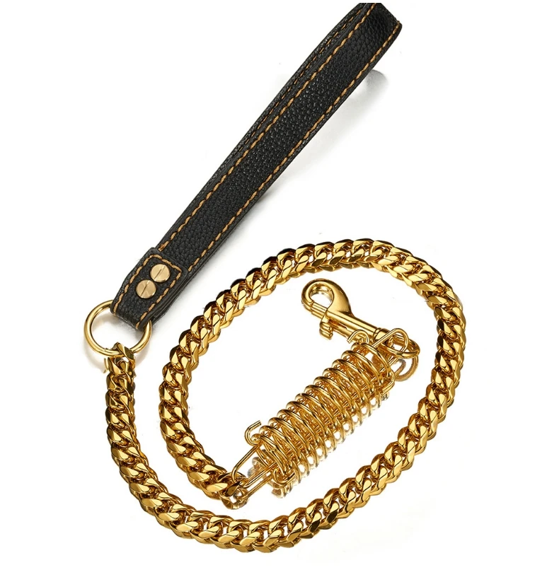 Прочный Большой собачий поводок из нержавеющей стали 316, мужской кожаный ошейник, свинцовый качественный Металлический поводок
Прочный Большой собачий поводок из нержавеющей стали 316, мужской кожаный ошейник, свинцовый качественный Металлический поводок