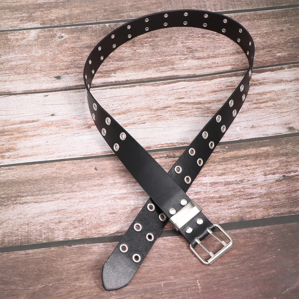 PU Iron Double Row Holes Belt Punk Style Adjustable Casual Corset Simple Design Mens Durable Exquisite Workmanship
PU Iron Double Row Holes Belt Punk Style Adjustable Casual Corset Simple Design Mens Durable Exquisite Workmanship