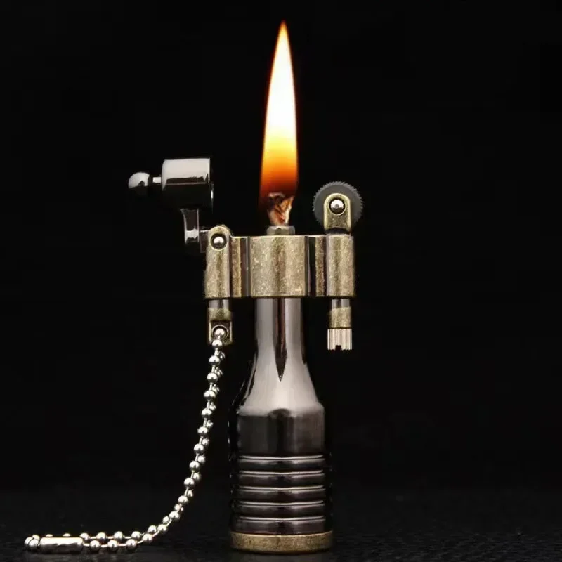 Retro Bullet Grinding Wheel Kerosene Lighter Metal Keychain Lighters Cigar Cigarette Smoking Accessories Gadget For Man Gift
Retro Bullet Grinding Wheel Kerosene Lighter Metal Keychain Lighters Cigar Cigarette Smoking Accessories Gadget For Man Gift