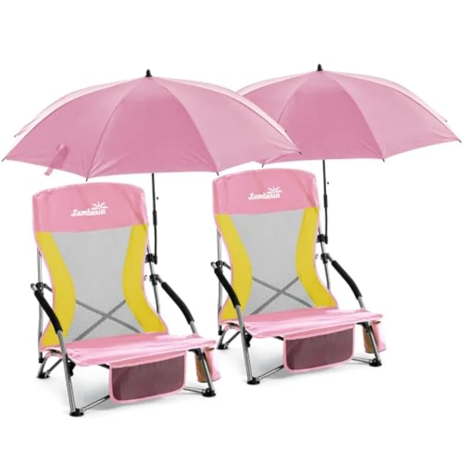 Folding Beach Chair with Umbrella for Adults, Portable Low Beach Chairs, 300lbs Capacity, Lightweight Foldable Camping Chair fo
Folding Beach Chair with Umbrella for Adults, Portable Low Beach Chairs, 300lbs Capacity, Lightweight Foldable Camping Chair fo