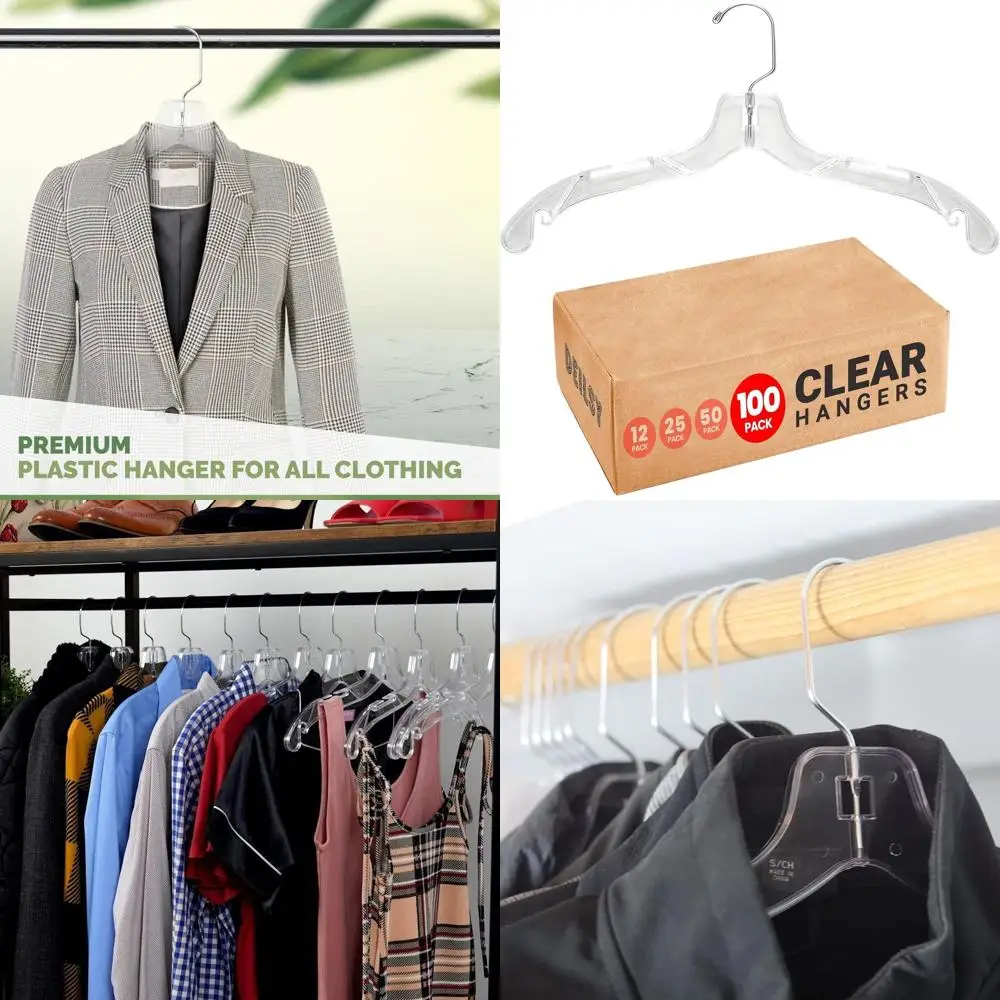 Прочные пластиковые вешалки для гардероба, 100 шт., универсальные для одежды, идеально подходят для домашнего и розничного использования
Прочные пластиковые вешалки для гардероба, 100 шт., универсальные для одежды, идеально подходят для домашнего и розничного использования