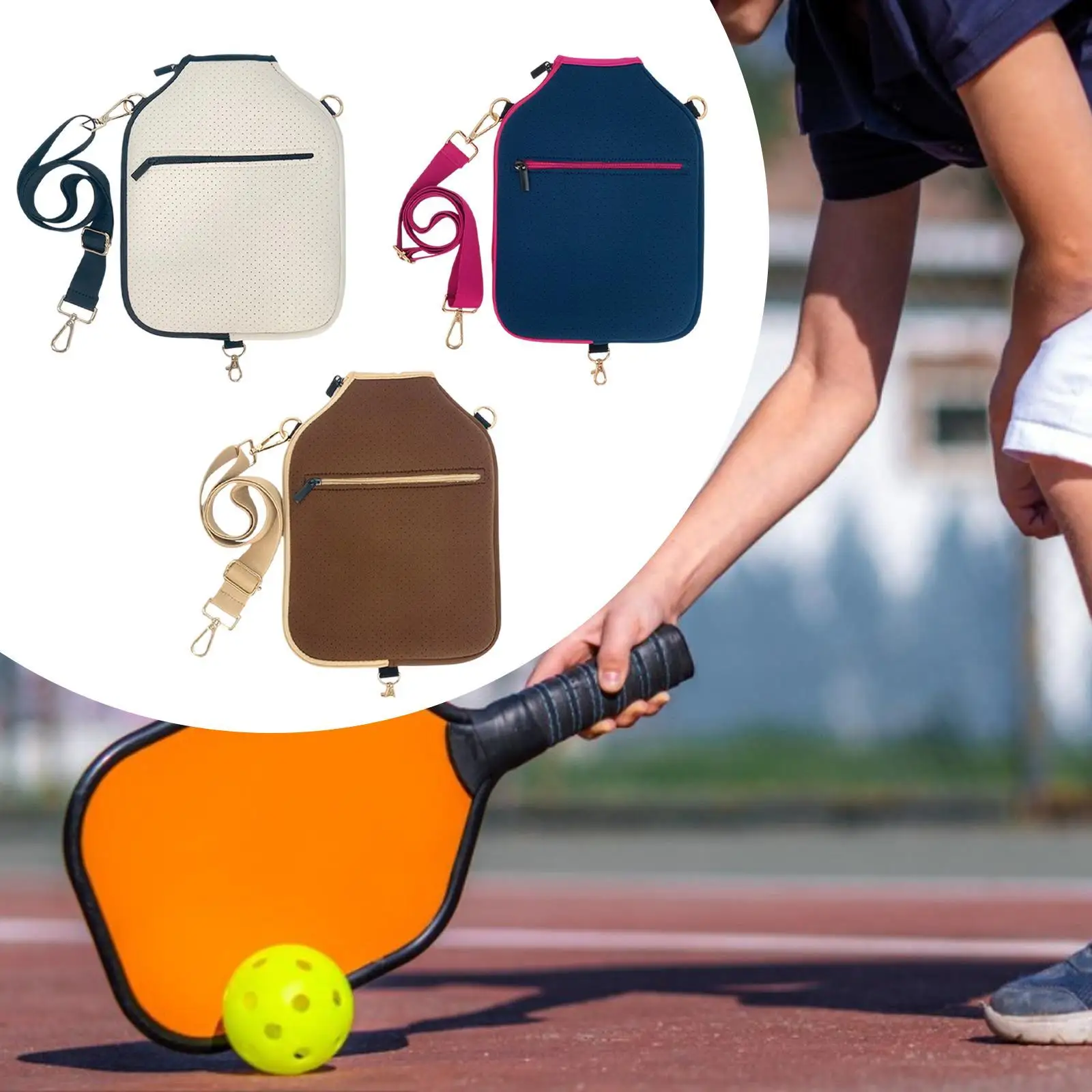 Чехол для ракетки Pickleball, сумка через плечо с рукавами для ракеток, подарочная сумка для настольного тенниса
Чехол для ракетки Pickleball, сумка через плечо с рукавами для ракеток, подарочная сумка для настольного тенниса