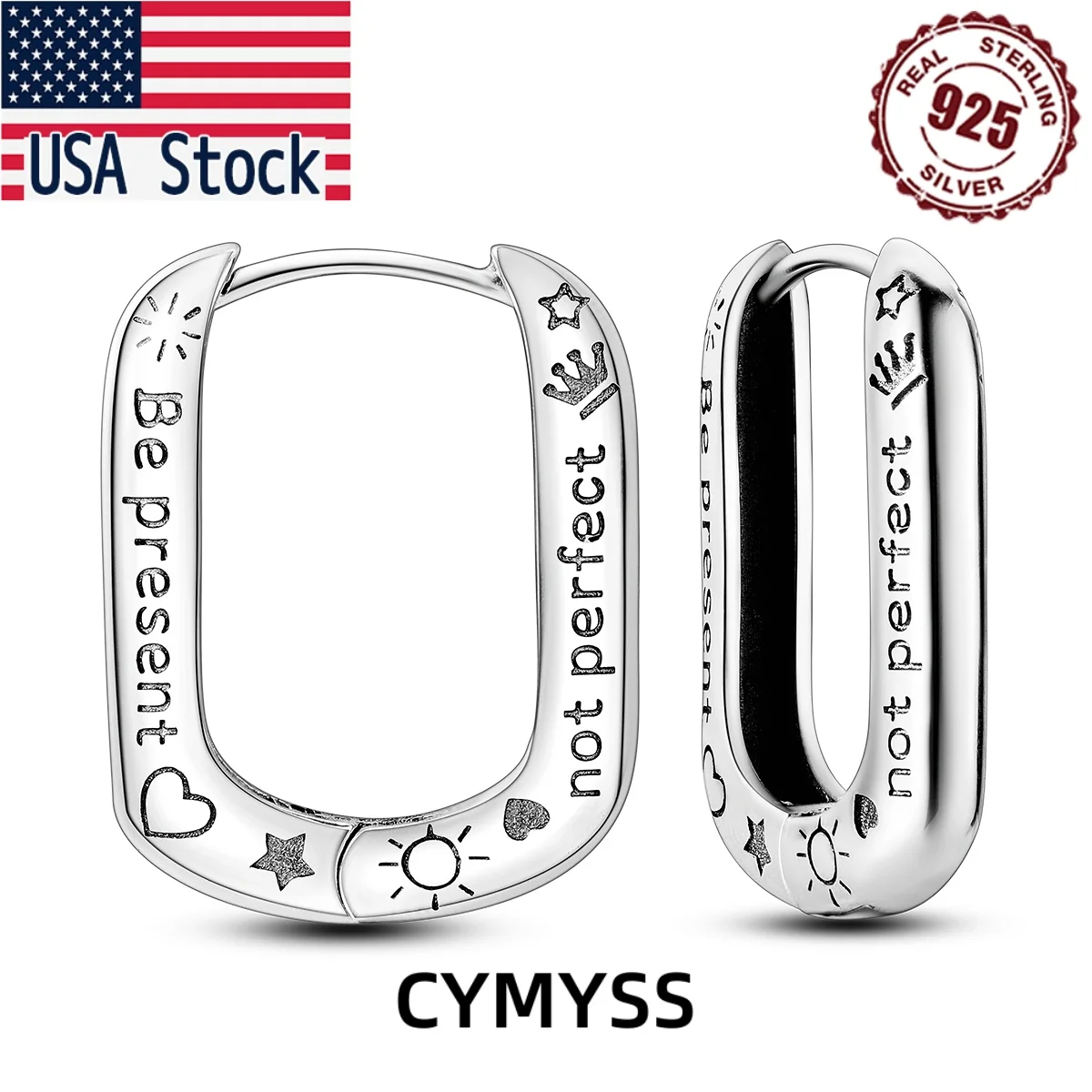 CYMYSS 2025 New S925 Sterling Silver U-Shaped Earrings Fine Jewellery Birthday Anniversary Gift Trend Women's Earrings
CYMYSS 2025 New S925 Sterling Silver U-Shaped Earrings Fine Jewellery Birthday Anniversary Gift Trend Women's Earrings