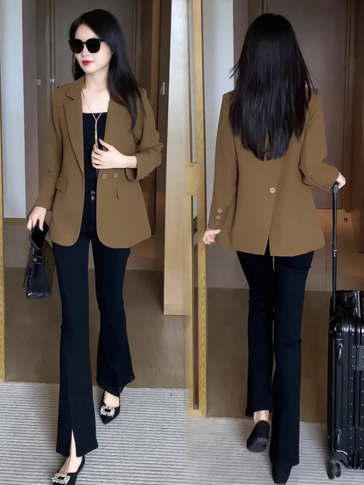 Fashionable Short Suit Jacket Women's Professional Style Spring Autumn Slimming Versatile Small Size Elegant Quality Polyester
Fashionable Short Suit Jacket Women's Professional Style Spring Autumn Slimming Versatile Small Size Elegant Quality Polyester