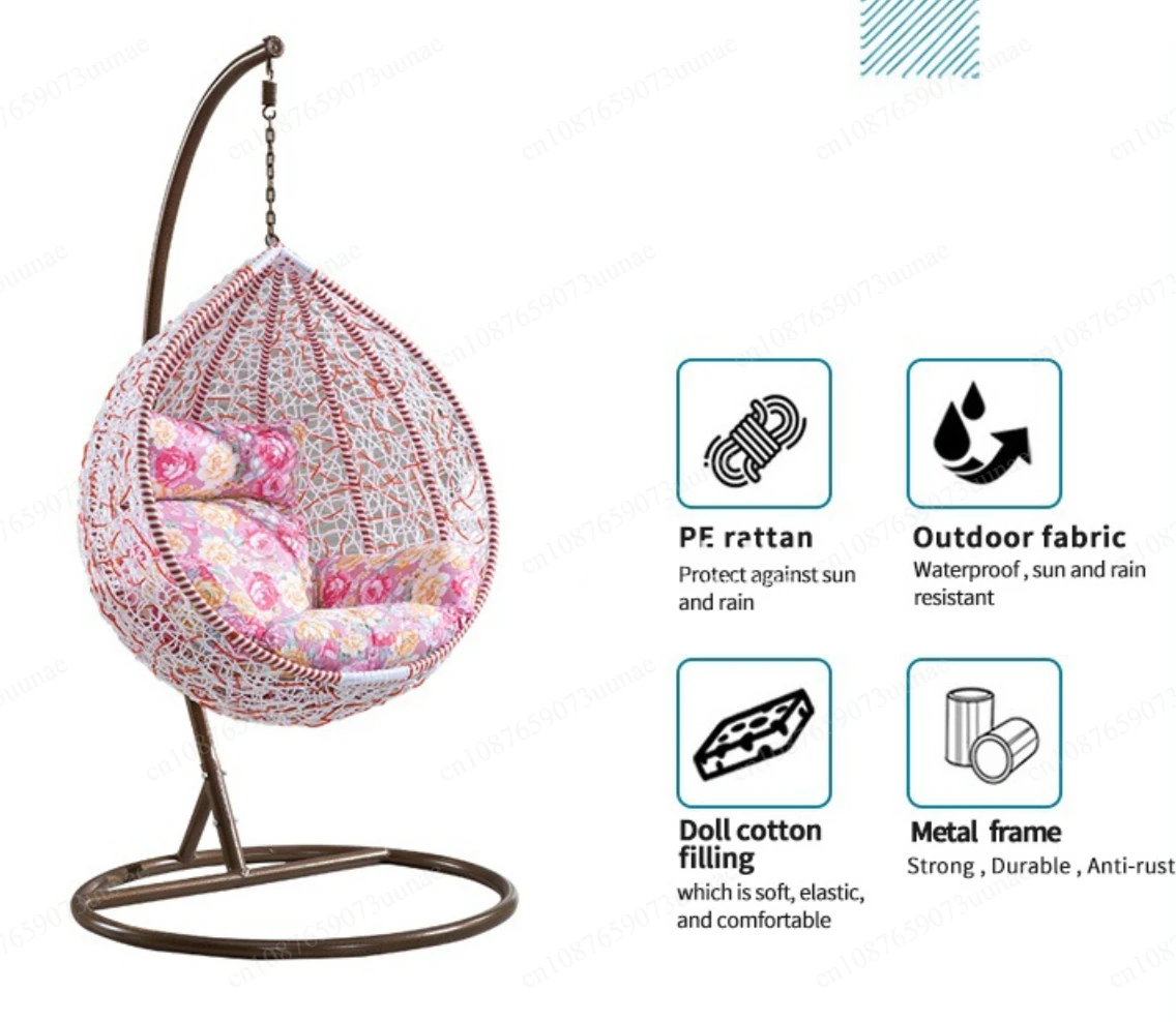 Outdoor Balcony Garden Hanging Basket Rattan Chair Swing Villa Indoor Swing Nest Chair Hammock Internet celebrity cradle chair
Outdoor Balcony Garden Hanging Basket Rattan Chair Swing Villa Indoor Swing Nest Chair Hammock Internet celebrity cradle chair
