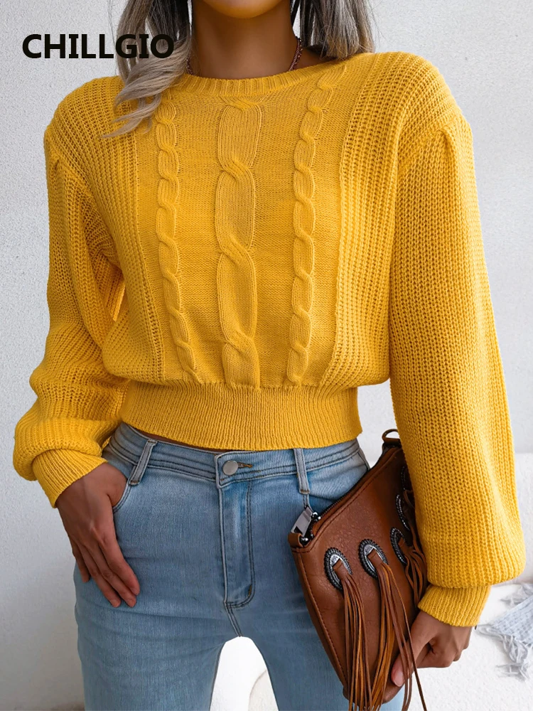 CHILLGIO Women Knitting Pullovers O Neck Casual Long Sleeves Solid Knitted Tops Fashion Chic Elastic Autumn Winter Warm Sweater
CHILLGIO Women Knitting Pullovers O Neck Casual Long Sleeves Solid Knitted Tops Fashion Chic Elastic Autumn Winter Warm Sweater