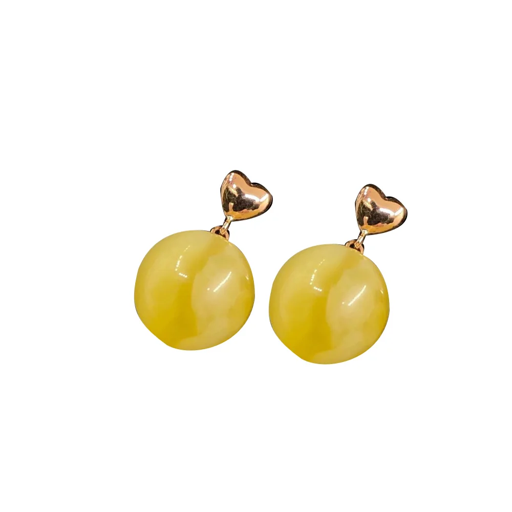 SHILOVEM 18k Gold Natural Amber Stud Earrings New Birthday Christmas Gift Fashion Wholesale Women 9mm yze090900m
SHILOVEM 18k Gold Natural Amber Stud Earrings New Birthday Christmas Gift Fashion Wholesale Women 9mm yze090900m