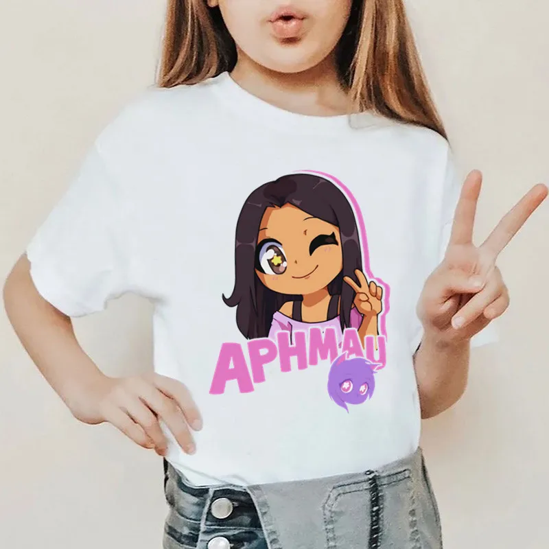 Boys/Girls T-shirt Aphmau Game Print Cartoon Kids T shirt Kawaii Children Clothes Summer Baby Short Sleeve Tops Tees,HKP5875
Boys/Girls T-shirt Aphmau Game Print Cartoon Kids T shirt Kawaii Children Clothes Summer Baby Short Sleeve Tops Tees,HKP5875