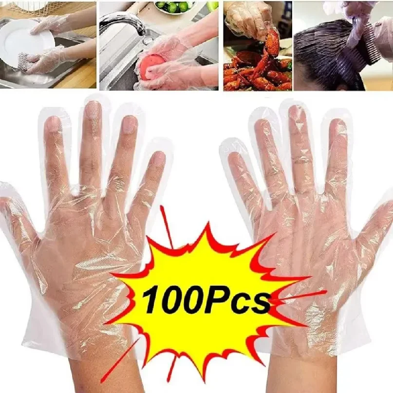 100/200/500Pcs Disposable Gloves Plastic Gloves Transparent Eco-Friendly Cleaning Gloves for DIY Cooking Kitchen Accessories
100/200/500Pcs Disposable Gloves Plastic Gloves Transparent Eco-Friendly Cleaning Gloves for DIY Cooking Kitchen Accessories