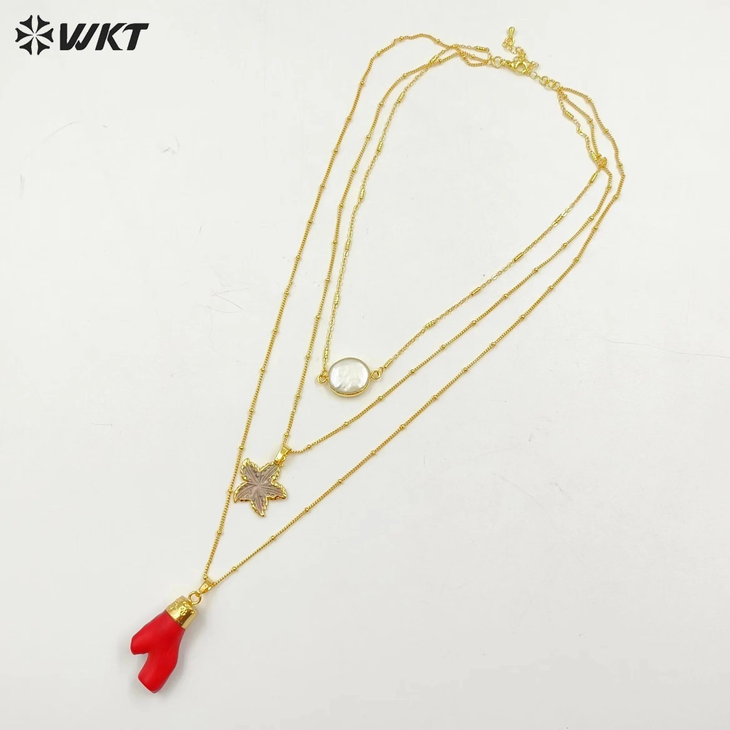 WT-N1325 Noble And Nice Jewelry With Freshwater Pearl Star Shape Shell Red Coral Pendants So Fashion Natural Stone Necklace
WT-N1325 Noble And Nice Jewelry With Freshwater Pearl Star Shape Shell Red Coral Pendants So Fashion Natural Stone Necklace