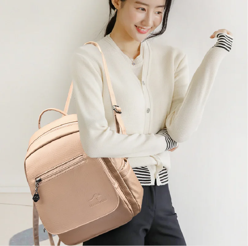 2026 Fashion Korean Style High Quality Leather Travel Backpacks Women's Casual Large Capacity Double Shoulder Bags School Bag
2026 Fashion Korean Style High Quality Leather Travel Backpacks Women's Casual Large Capacity Double Shoulder Bags School Bag