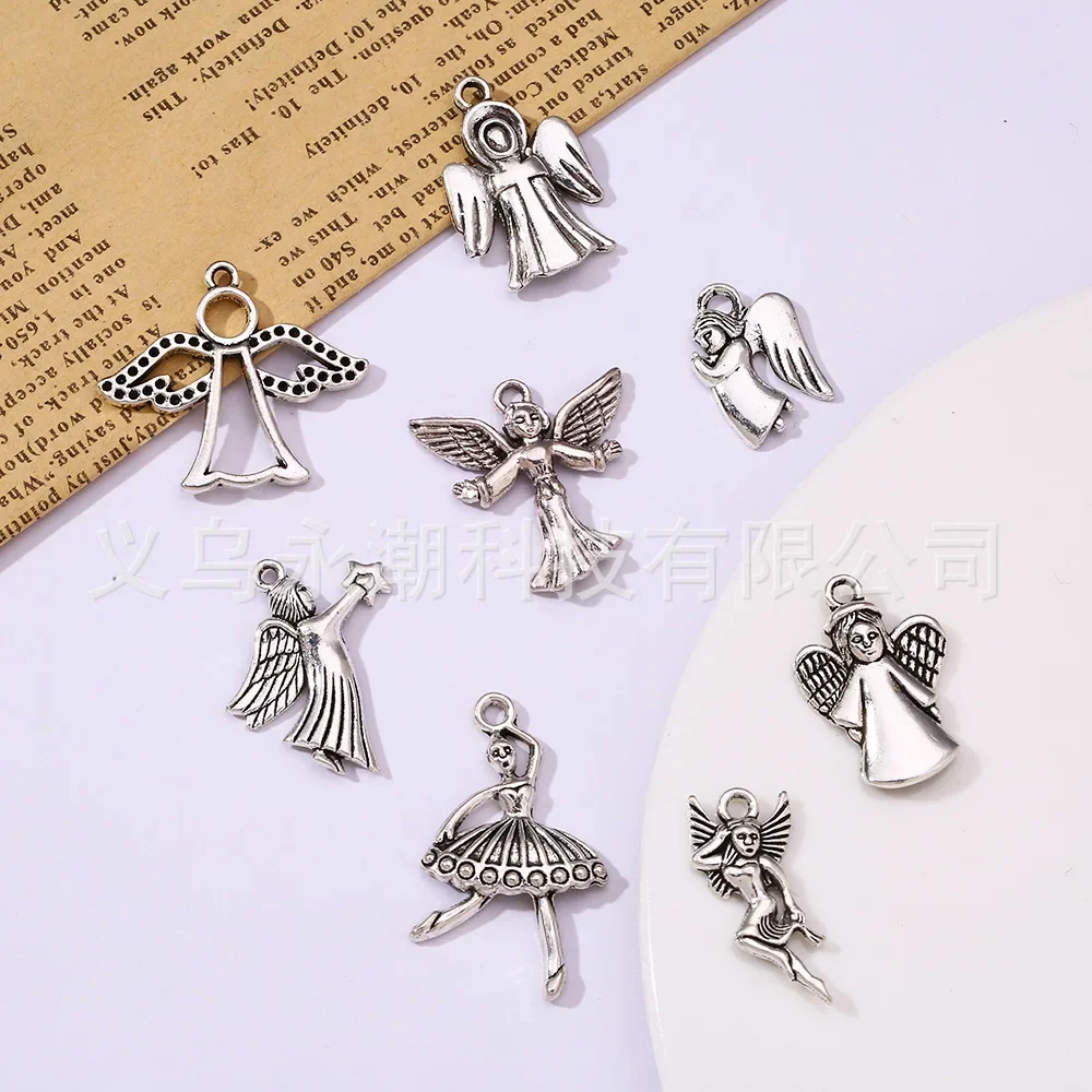 Подвески серии Ангелов, подвески из серебряного сплава, ювелирные подвески своими руками, модные подвески для одежды 
Подвески серии Ангелов, подвески из серебряного сплава, ювелирные подвески своими руками, модные подвески для одежды