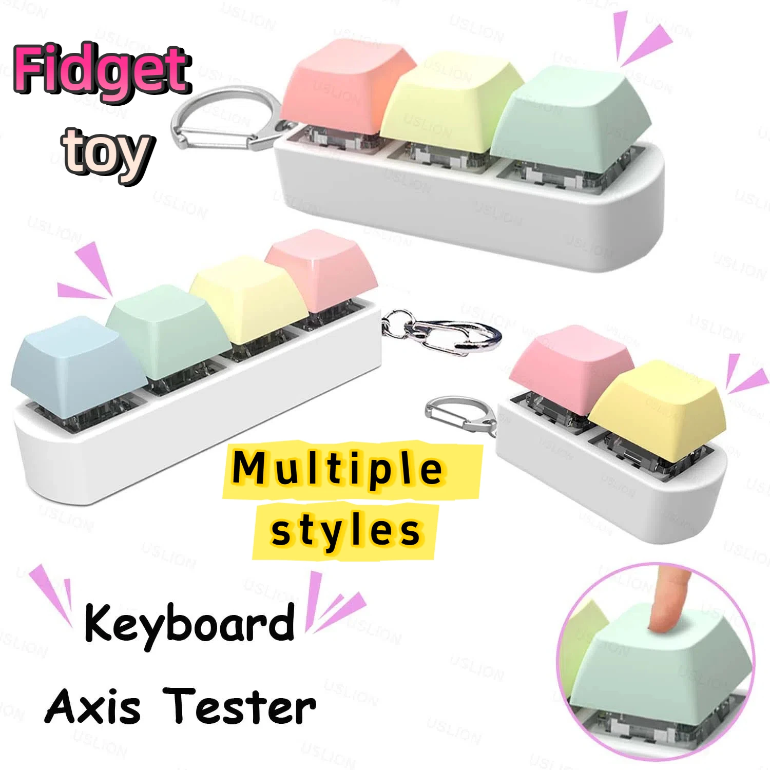 Тестер механических переключателей на 2/3/4/6 клавиш – офисная игрушка-антистресс с брелоком для тестирования клавиатур и снятия стресса, подарок
Тестер механических переключателей на 2/3/4/6 клавиш – офисная игрушка-антистресс с брелоком для тестирования клавиатур и снятия стресса, подарок
