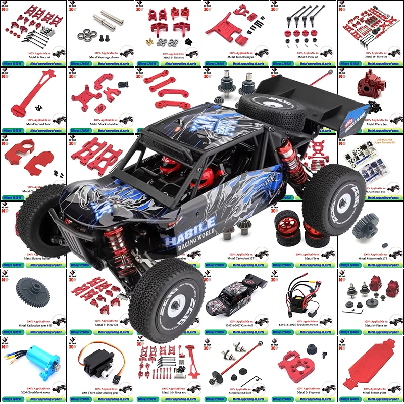 Wltoys 124016 124018 Радиоуправляемый автомобиль 1:12, красный, все обновленные металлические запасные части, задний бампер, бесщеточный двигатель, автомобильные аксессуары, радиоуправляемые автомобили для взрослых
Wltoys 124016 124018 Радиоуправляемый автомобиль 1:12, красный, все обновленные металлические запасные части, задний бампер, бесщеточный двигатель, автомобильные аксессуары, радиоуправляемые автомобили для взрослых