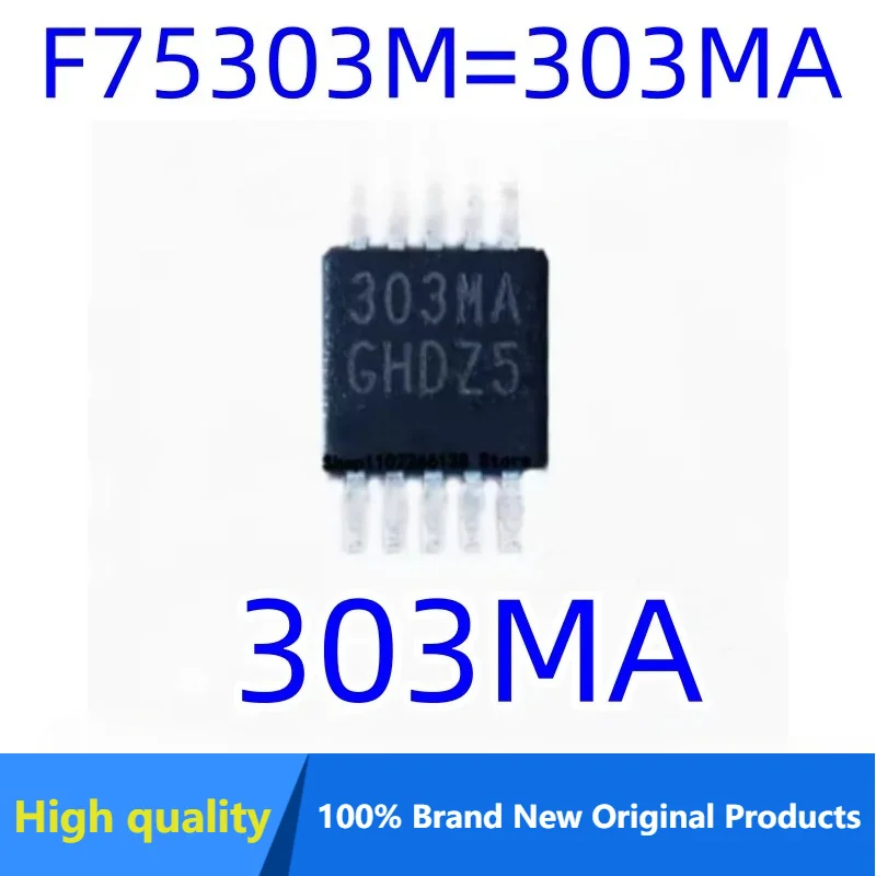 10PCS Brand new original F75303M=303MA MSOP8 integrated circuit IC chip Original stock
10PCS Brand new original F75303M=303MA MSOP8 integrated circuit IC chip Original stock