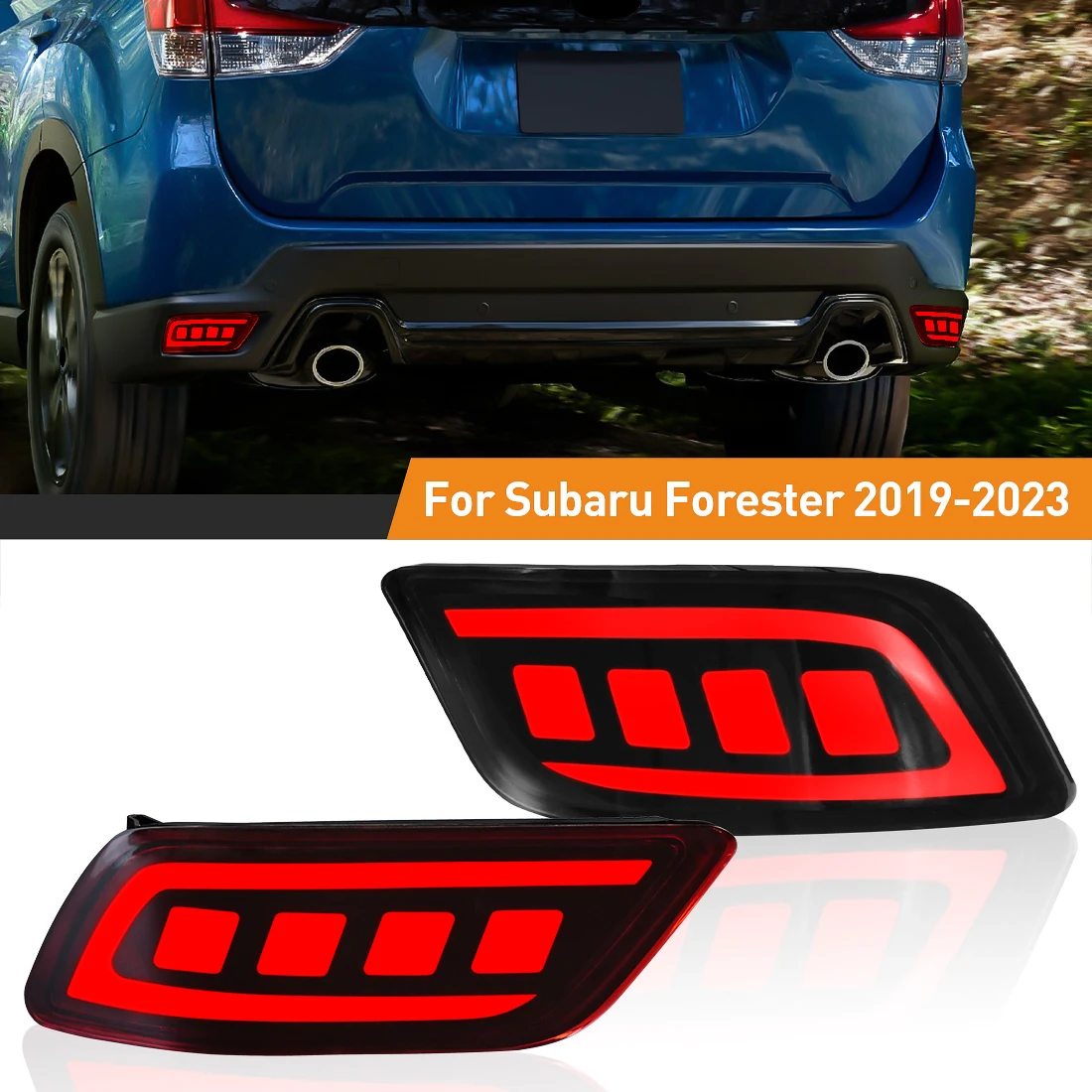 LED Taillights For Subaru Forester 2019 2020 2021 2022 2023 Rear Bumper Reflector Light Turn Signal Brake Lamp Car Accessories
LED Taillights For Subaru Forester 2019 2020 2021 2022 2023 Rear Bumper Reflector Light Turn Signal Brake Lamp Car Accessories