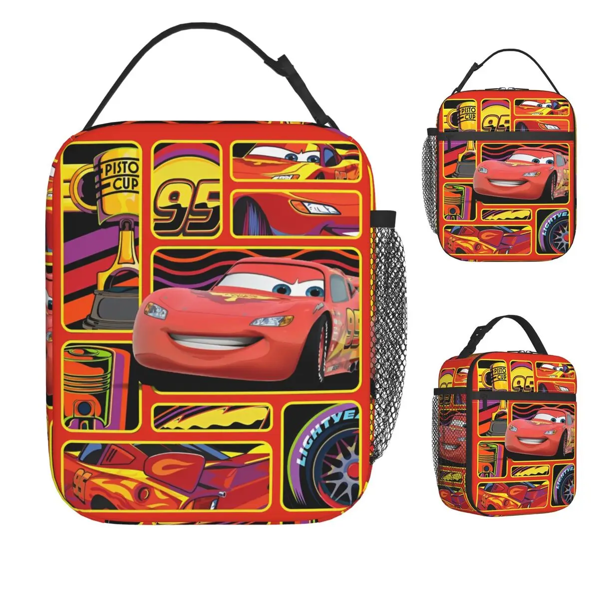 Lightning McQueen Cars Lunch Bag For Women Lunch Box Retro Outdoor Picnic Cooler Bag Portable Oxford Thermal Tote Handbags
Lightning McQueen Cars Lunch Bag For Women Lunch Box Retro Outdoor Picnic Cooler Bag Portable Oxford Thermal Tote Handbags