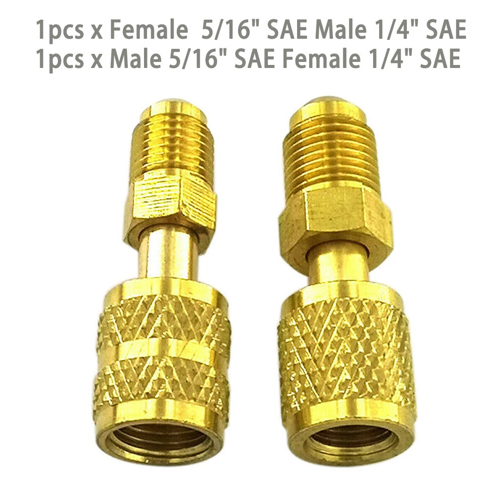2Pcs R410A AC Adapter SAE External Thread 1/4 R410A Refrigeration Charging Adapter Brass 5/16 SAE 1/4 SAE Male Car Accessories
2Pcs R410A AC Adapter SAE External Thread 1/4 R410A Refrigeration Charging Adapter Brass 5/16 SAE 1/4 SAE Male Car Accessories