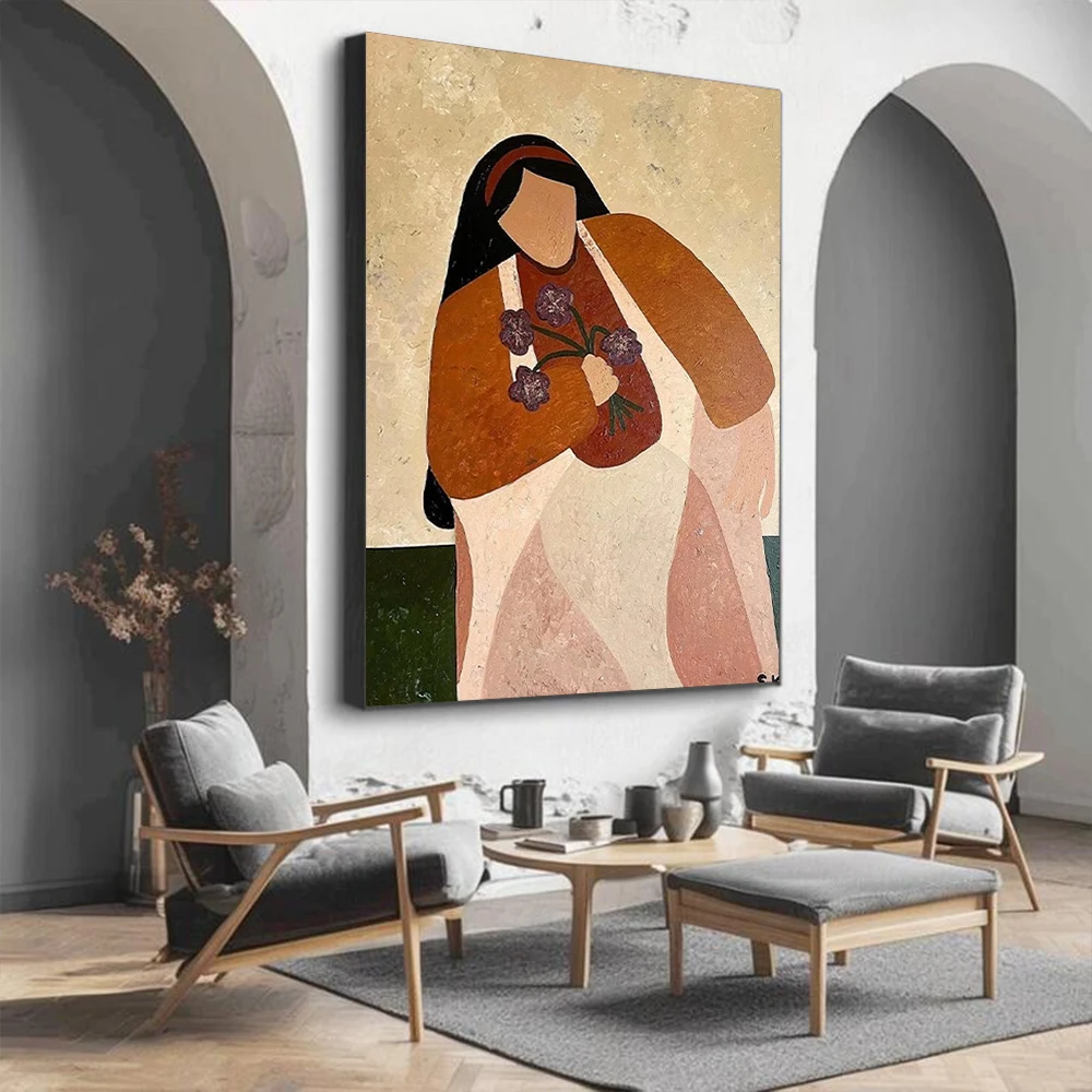 Handmade Abstract Oil Painting on Canvas Elegant Lady Wall Art Large Mural Thick Home Living Room Decorative Image
Handmade Abstract Oil Painting on Canvas Elegant Lady Wall Art Large Mural Thick Home Living Room Decorative Image