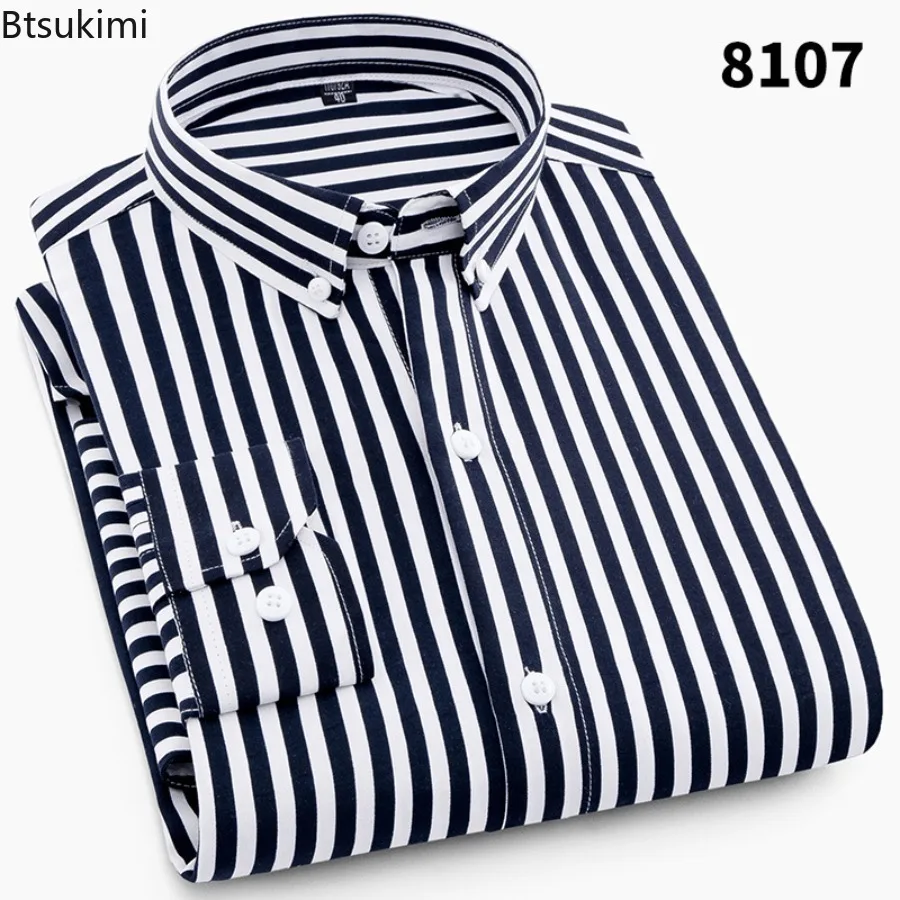 New 2026 Men's Plaid Shirts Long Sleeve Spring and Autumn Thin Casual Shirt Printed Dress Shirt Stripe Business Shirts for Men
New 2026 Men's Plaid Shirts Long Sleeve Spring and Autumn Thin Casual Shirt Printed Dress Shirt Stripe Business Shirts for Men