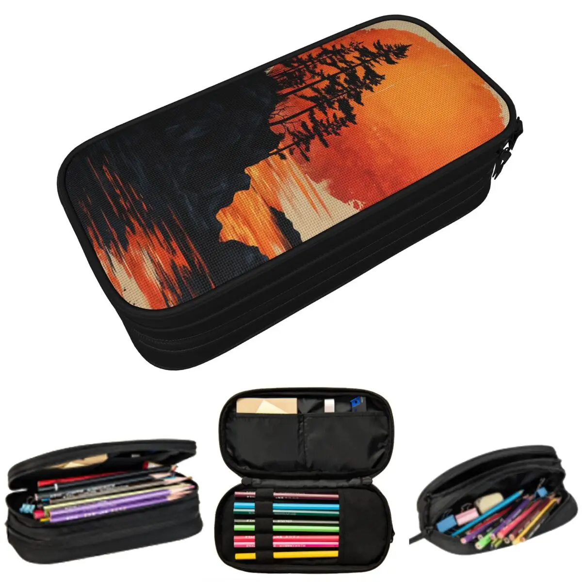 Пенал для карандашей с рисунком красного солнца и гор, для студентов, школьный пенал, сумка для канцелярских принадлежностей, сумка-держатель для ручек
Пенал для карандашей с рисунком красного солнца и гор, для студентов, школьный пенал, сумка для канцелярских принадлежностей, сумка-держатель для ручек