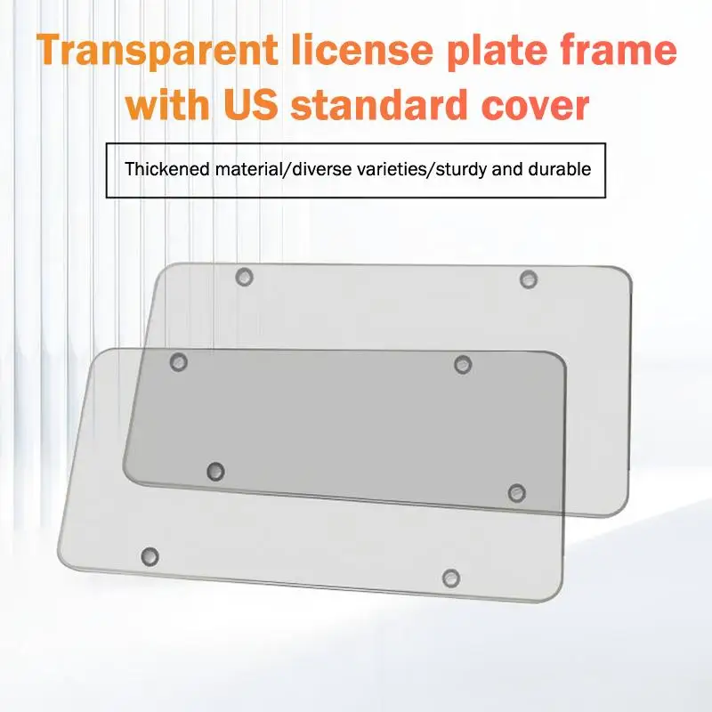 New Transparent License Plate Cover Clear Protective Number Plate Holder Shield Universal Car Supplies Auto Accessories
New Transparent License Plate Cover Clear Protective Number Plate Holder Shield Universal Car Supplies Auto Accessories