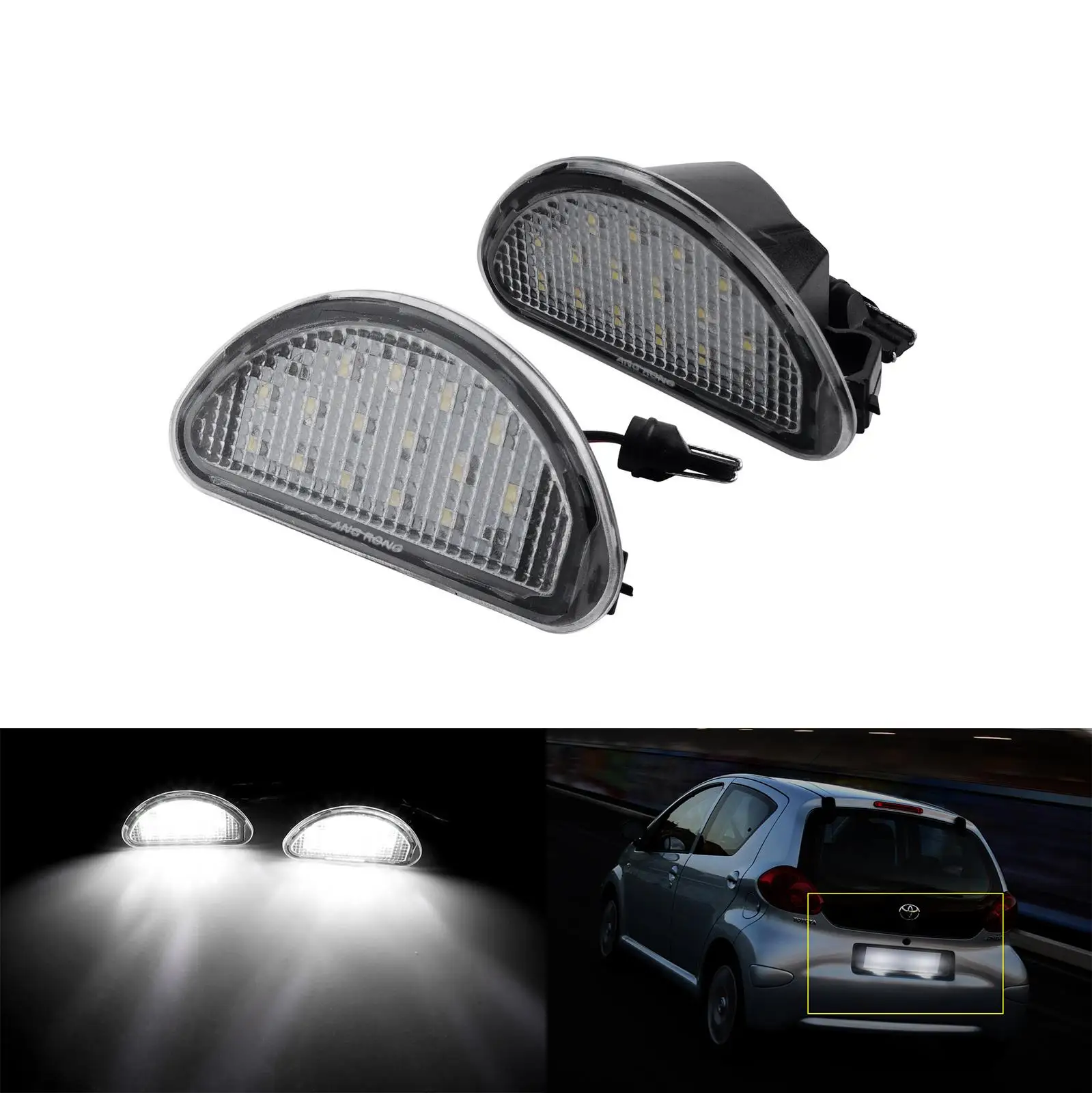 Fit For 2005-2014 Toyota Aygo Set LED License Number Plate Light 12V Xenon White
Fit For 2005-2014 Toyota Aygo Set LED License Number Plate Light 12V Xenon White