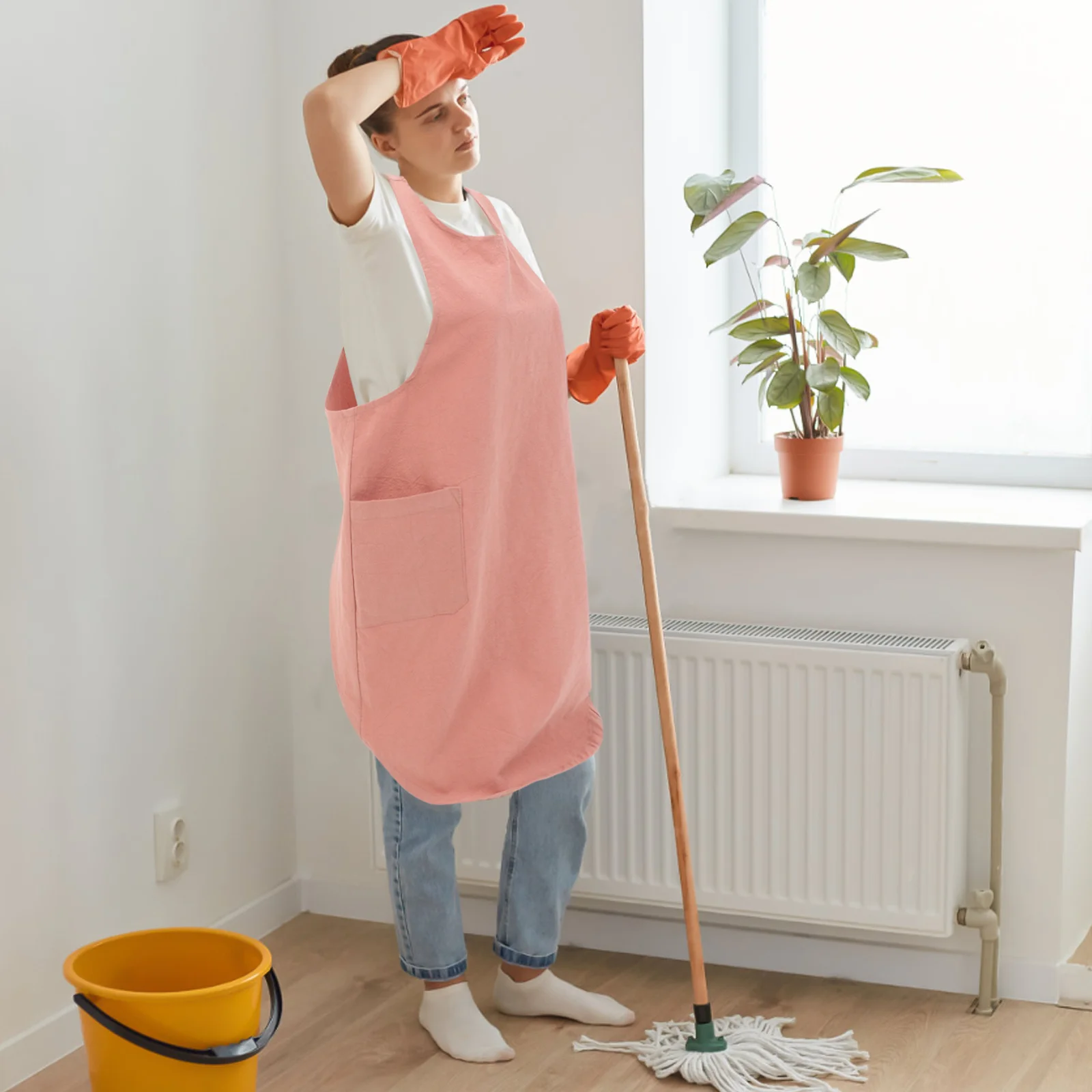 Cotton Linen Crossback Apron Solid Color Japanese Style Cooking Kitchen Chef Clothes Comfortable Soft Fabric Multiple Pockets
Cotton Linen Crossback Apron Solid Color Japanese Style Cooking Kitchen Chef Clothes Comfortable Soft Fabric Multiple Pockets