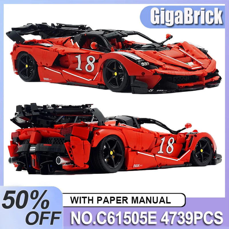 CADA C61505E MOC Limited Edition Technical Red Super Sports Car Building Blocks Bricks Puzzle Assembly Toys Christmas Gifts Kids
CADA C61505E MOC Limited Edition Technical Red Super Sports Car Building Blocks Bricks Puzzle Assembly Toys Christmas Gifts Kids