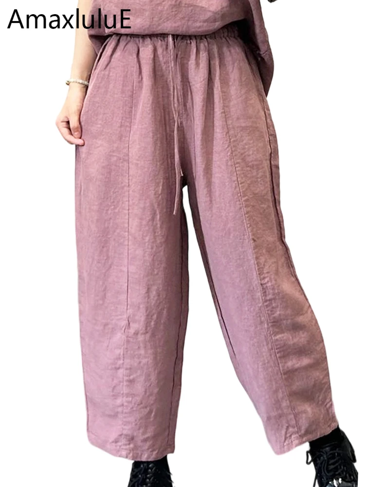 Amax LuluE 2026 Fashion Vintage Soild Trousers Ladies Summer Classic Leisure Loose Pants Womens Japanese Design Fashion Clothes
Amax LuluE 2026 Fashion Vintage Soild Trousers Ladies Summer Classic Leisure Loose Pants Womens Japanese Design Fashion Clothes