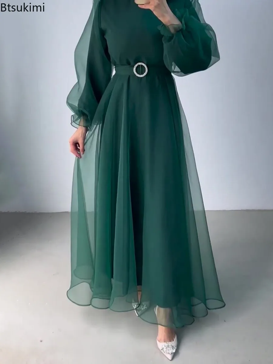 Elegant Muslim Women Dresses Ramadan Morocco Dubai Kaftan Islamic Half High Collar Party Maxi Dress Arab Jalabiya Vestidos Femme
Elegant Muslim Women Dresses Ramadan Morocco Dubai Kaftan Islamic Half High Collar Party Maxi Dress Arab Jalabiya Vestidos Femme