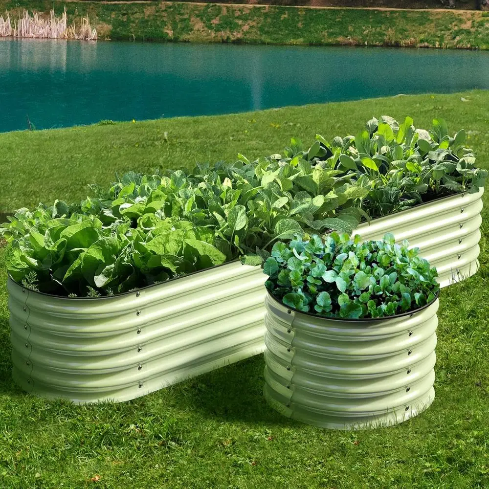4-in-1 Galvanized Raised Garden Bed, 17 Tall, Outdoor Easy Setup, Multipurpose Planter Box for Vegetables, Fruits, Herbs, Sage G
4-in-1 Galvanized Raised Garden Bed, 17 Tall, Outdoor Easy Setup, Multipurpose Planter Box for Vegetables, Fruits, Herbs, Sage G