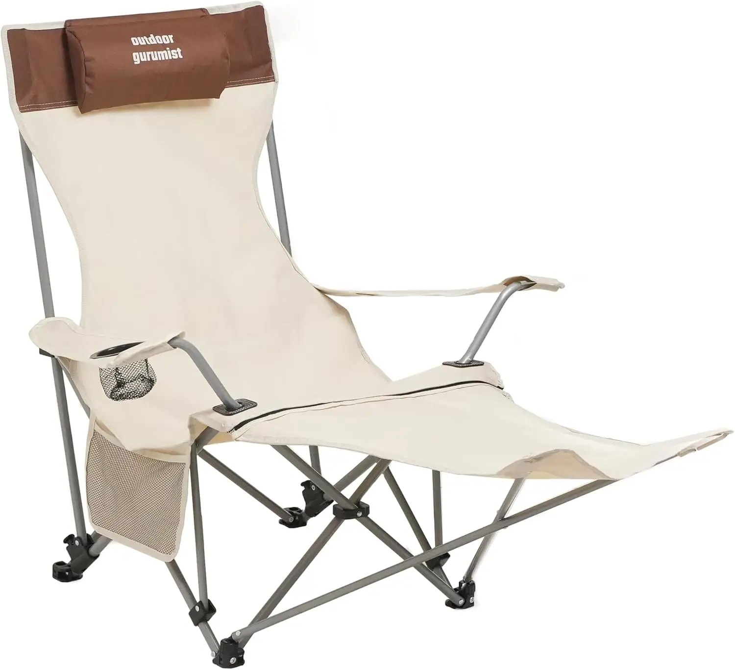 Folding Camping Chair with Footrest, Tan/Brown
Folding Camping Chair with Footrest, Tan/Brown