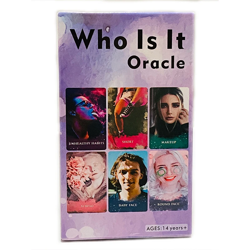 Who Is It Oracle Cards 78 Cards English Vision Fortune Telling Divination Tarot Cards Deck for Family Party
Who Is It Oracle Cards 78 Cards English Vision Fortune Telling Divination Tarot Cards Deck for Family Party