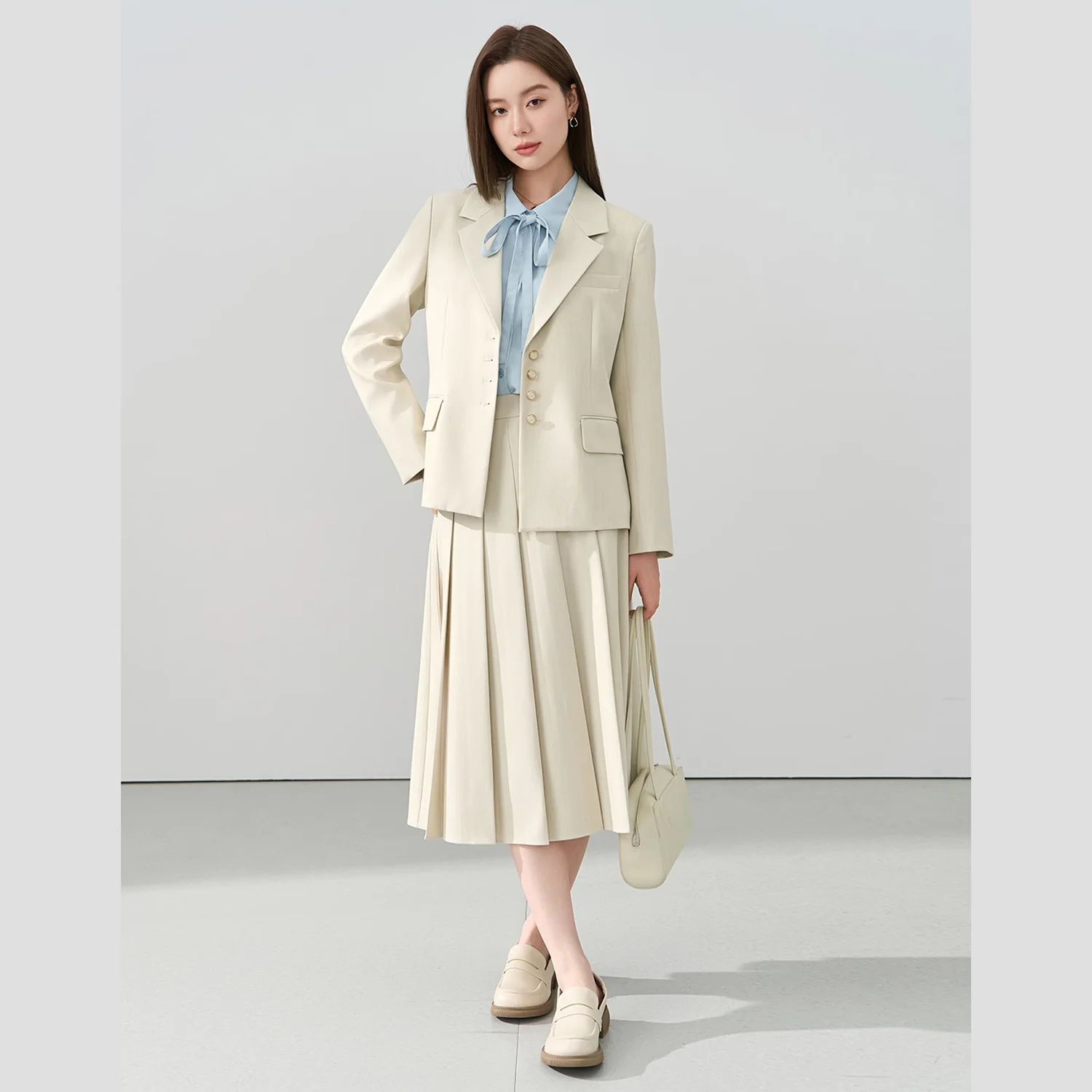 Allingentle Ivory Skirt Suit Women's 2 Piece Set Fashion Women Skirtsuit Set for Casual Holiday Outfits Customize
Allingentle Ivory Skirt Suit Women's 2 Piece Set Fashion Women Skirtsuit Set for Casual Holiday Outfits Customize