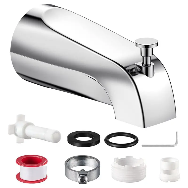 A02M-Faucet Replacement Kit Universal Bathtub Tub Spout With Diverter- Copper, 1/2" Slip-Fit& 1/2" 3/4" IPS
A02M-Faucet Replacement Kit Universal Bathtub Tub Spout With Diverter- Copper, 1/2" Slip-Fit& 1/2" 3/4" IPS