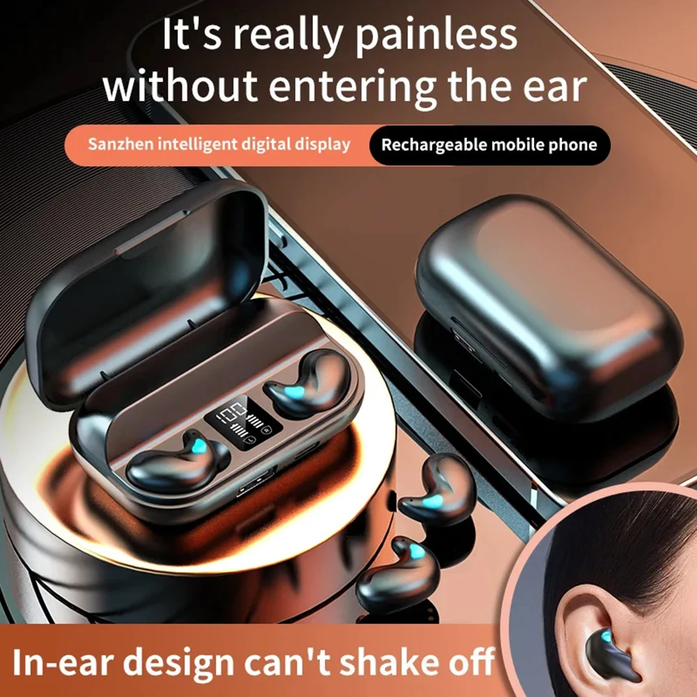 Sleep Invisible Earbuds Mini Headphones Noise Cancelling Small Earphones Wireless Headsets Sports Stereo Bluetooth 5.3 Earphone
Sleep Invisible Earbuds Mini Headphones Noise Cancelling Small Earphones Wireless Headsets Sports Stereo Bluetooth 5.3 Earphone