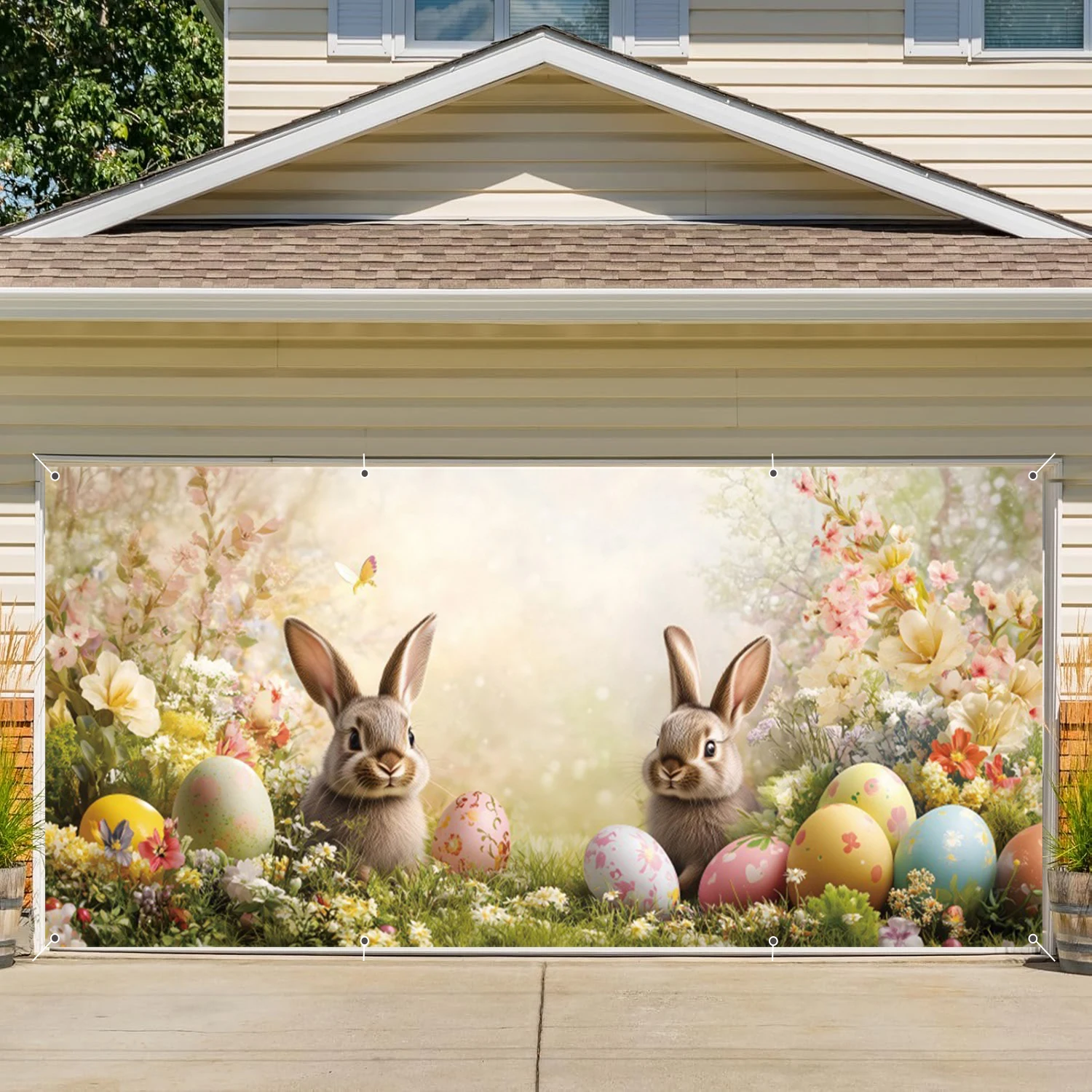 Spring Easter Door Garage Decorations Banner Backdrop Flower Rabbit Egg Kids Birthday Party Decor Outdoor Photography Background
Spring Easter Door Garage Decorations Banner Backdrop Flower Rabbit Egg Kids Birthday Party Decor Outdoor Photography Background