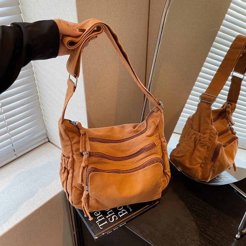 Female Canvas Shoulder Crossbody Bag Large Cotton Cloth Satchels for Women 2026 Vintage Japanese Woman Student Bookbag Handbags
Female Canvas Shoulder Crossbody Bag Large Cotton Cloth Satchels for Women 2026 Vintage Japanese Woman Student Bookbag Handbags