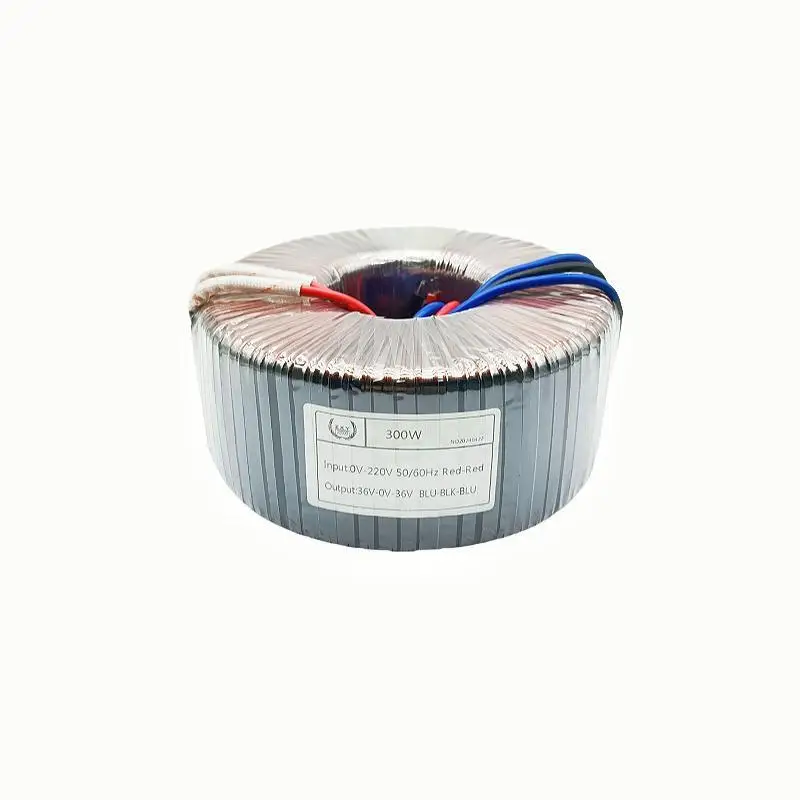 High quality custom 300 watt low frequency transformer for audio amplifier Pure copper wire toroidal transformer
High quality custom 300 watt low frequency transformer for audio amplifier Pure copper wire toroidal transformer