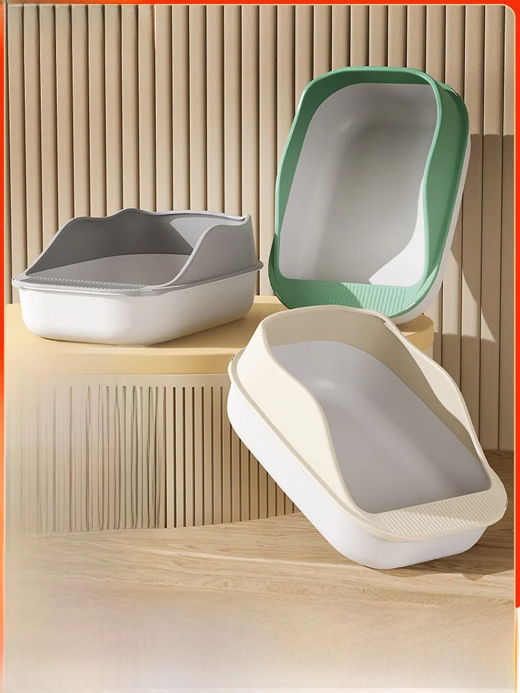 Полузакрытый лоток большого размера с защитой от песка, роскошный высокий посад для источников контроля запаха котят
Полузакрытый лоток большого размера с защитой от песка, роскошный высокий посад для источников контроля запаха котят