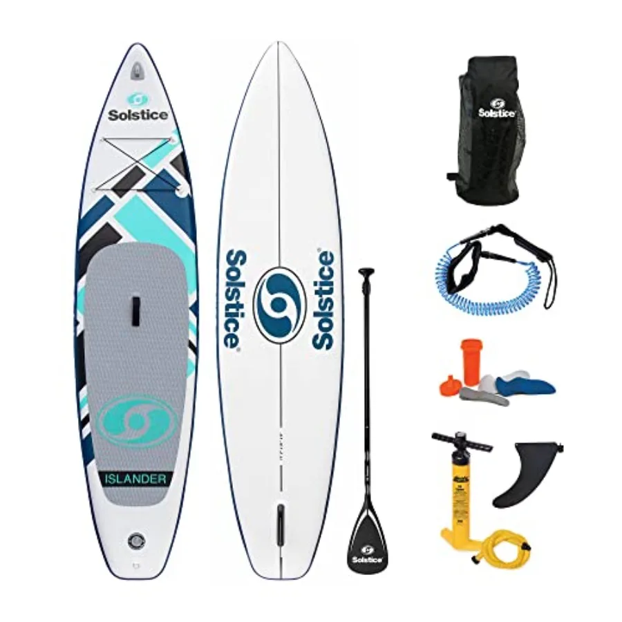 Watersports Islander Inflatable Stand-Up Paddle Board Kit 11'2 x 31'' x 6'' : lightweight PVC blue/gray includes pump paddle le
Watersports Islander Inflatable Stand-Up Paddle Board Kit 11'2 x 31'' x 6'' : lightweight PVC blue/gray includes pump paddle le