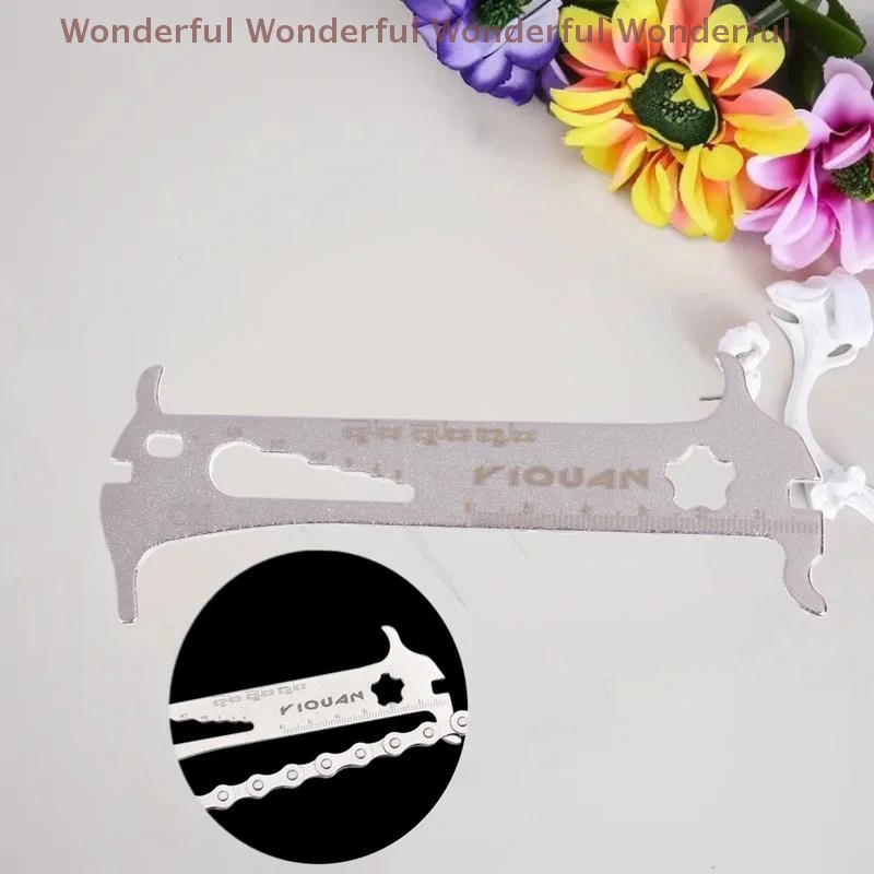 1Pcs Portable 6-in-1 Road Bike Chain Wear Gauge, Newly Designed Bicycle Multitool
1Pcs Portable 6-in-1 Road Bike Chain Wear Gauge, Newly Designed Bicycle Multitool