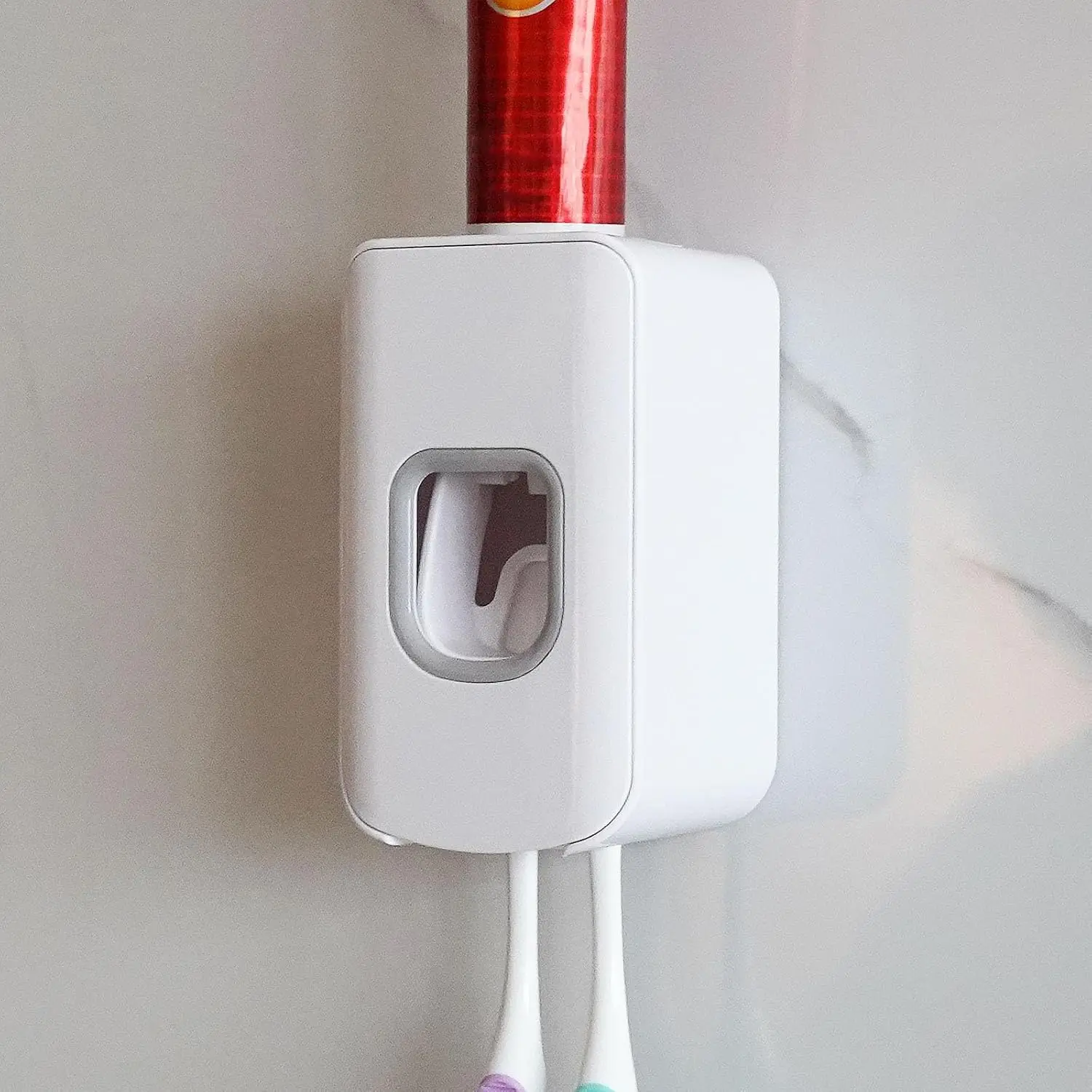 Wall Mounted 2 in 1 Toothbrush Holder and Toothpaste Dispenser, Automatic Toothpaste Squeezer for Bathroom Organizer (White)
Wall Mounted 2 in 1 Toothbrush Holder and Toothpaste Dispenser, Automatic Toothpaste Squeezer for Bathroom Organizer (White)