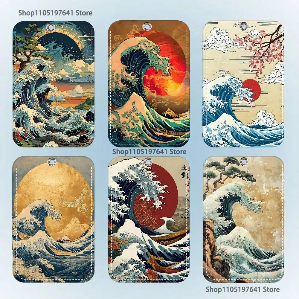 Ukiyo-e Ocean Waves art Holder Keychain For Bank Business Work Card Holder Student Card Protective Case Bus Card
Ukiyo-e Ocean Waves art Holder Keychain For Bank Business Work Card Holder Student Card Protective Case Bus Card