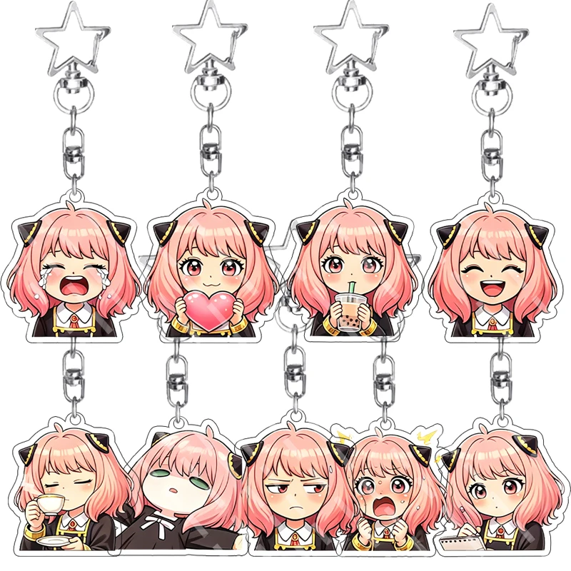 Cartoon Cute Anime Character Anya Forger Meme Expression Double-sided Print Acrylic Keychain Pendant Decoration Ornament Gifts
Cartoon Cute Anime Character Anya Forger Meme Expression Double-sided Print Acrylic Keychain Pendant Decoration Ornament Gifts