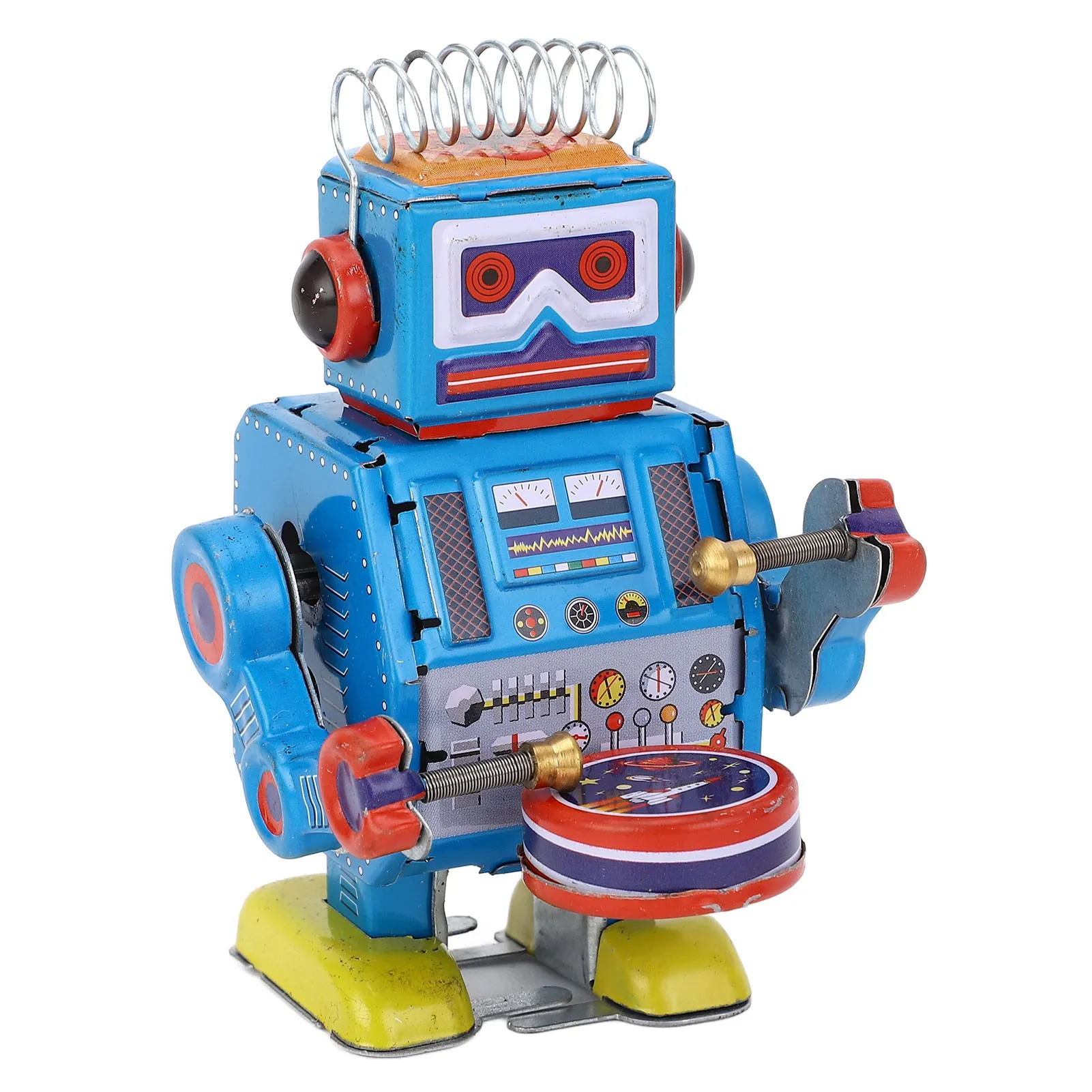 Robot Clockwork Creative Handmade Drumming Vintage Robot Tin for Adult Collection Decoration Drumming Vintage Robot Tin
Robot Clockwork Creative Handmade Drumming Vintage Robot Tin for Adult Collection Decoration Drumming Vintage Robot Tin